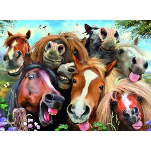 Ravensburger (14763) - "Horses Selfie" - 500 pièces