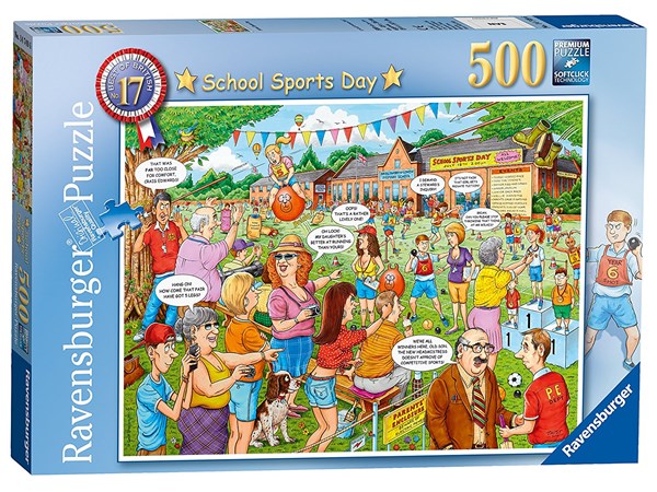 Ravensburger (14749) - Geoffrey Tristram: "School Sports Day" - 500 pièces