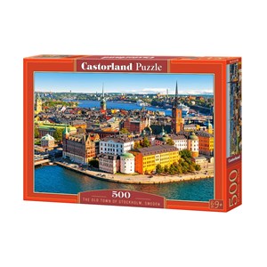 Castorland (B-52790) - "Vieille Ville de Stockholm, Suède" - 500 pièces