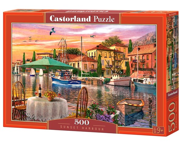 Castorland (B-52912) - "Sunset Harbour" - 500 pièces