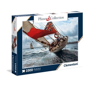 Clementoni (39389) - Philip Plisson: "J-Class Yacht Velsheda" - 1000 pièces