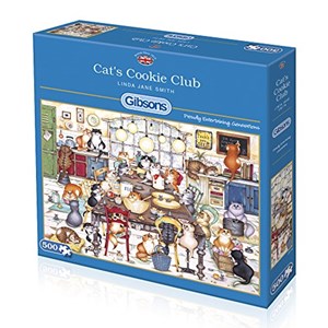 Gibsons (G3105) - Linda Jane Smith: "Cat's Cookie Club" - 500 pièces