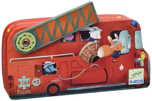 Djeco (07269) - "Camion de Pompier" - 16 pièces