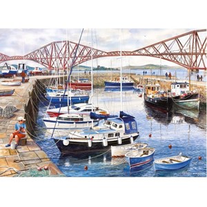 Gibsons (G6089) - Terry Harrison: "Queensferry Fishing Harbour" - 1000 pièces