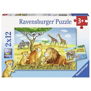 Ravensburger (07606) - "Elefant, Lion & Co." - 12 pièces
