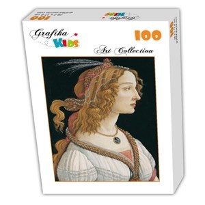 Grafika Kids (00695) - Sandro Botticelli: "Portrait de Jeune Femme, 1494" - 100 pièces