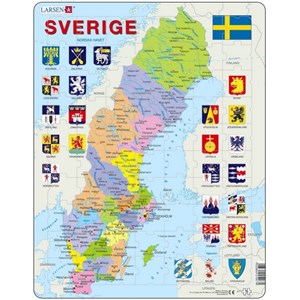 Larsen (A7-SE) - "Carte de la Suède - SE" - 70 pièces