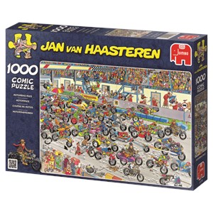 Jumbo (02046) - Jan van Haasteren: "Course de motos" - 1000 pièces