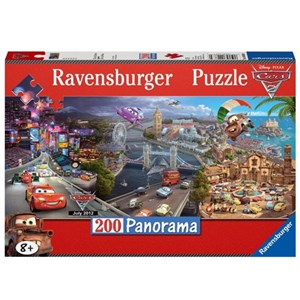 Ravensburger (12645) - "Disney Cars Panoramic" - 200 pièces