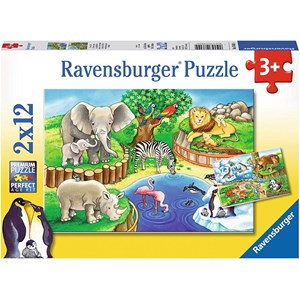 Ravensburger (07602) - "Animaux du Zoo" - 12 pièces