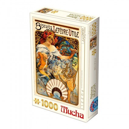 D-Toys (66930-MU04) - Alphonse Mucha: "Biscuits Lefèvre-Utile" - 1000 pièces