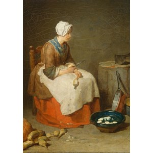 Grafika (01122) - Jean-Baptiste-Siméon Chardin: "La Fille de Cuisine, 1738" - 1000 pièces