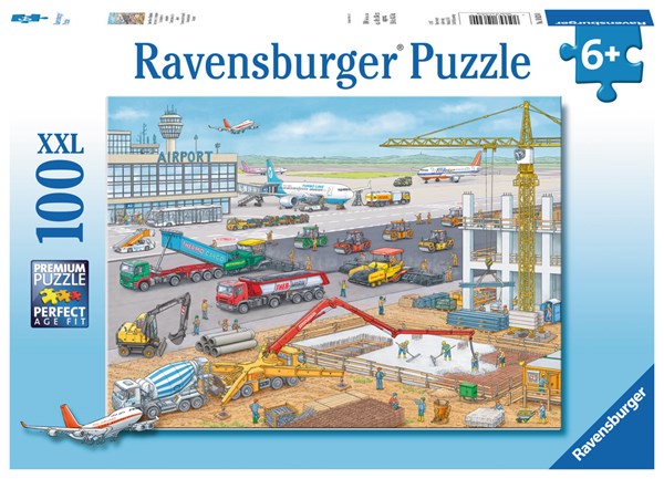 Ravensburger (10624) - "Chantier de Construction à l'Aéroport" - 100 pièces