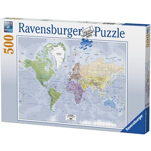 Ravensburger (14760) - "Carte du Monde" - 500 pièces