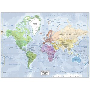 Ravensburger (14760) - "Carte du Monde" - 500 pièces