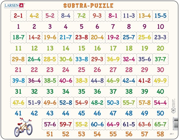 Larsen (AR7) - "Apprendre à Compter : La Soustraction" - 58 pièces