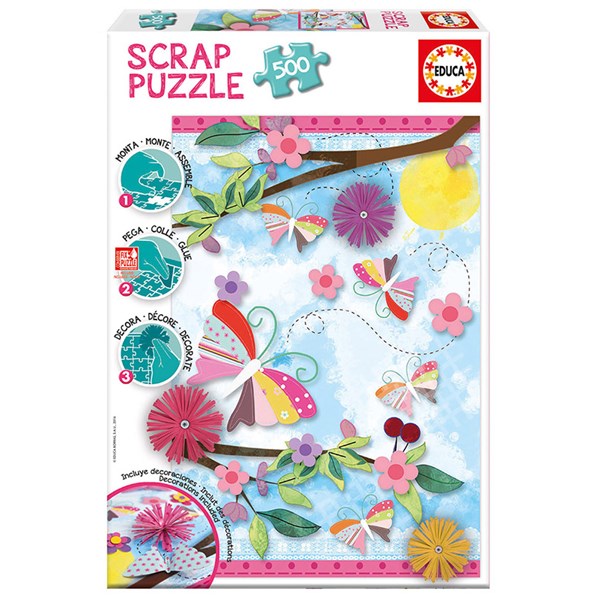 Educa (16738) - "Garden Art Scrap Puzzle" - 500 pièces