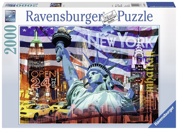 Ravensburger (16687) - "New York Collage" - 2000 pièces