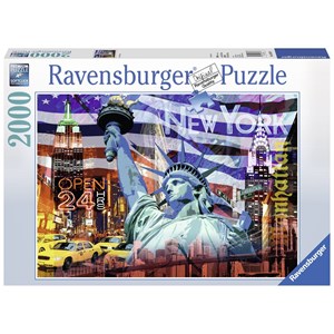 Ravensburger (16687) - "New York Collage" - 2000 pièces