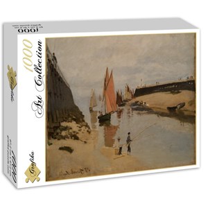 Grafika (00037) - Claude Monet: "Le Port de Trouville, 1870" - 1000 pièces