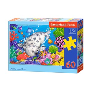 Castorland (B-06892) - "On the Coral Reef" - 60 pièces