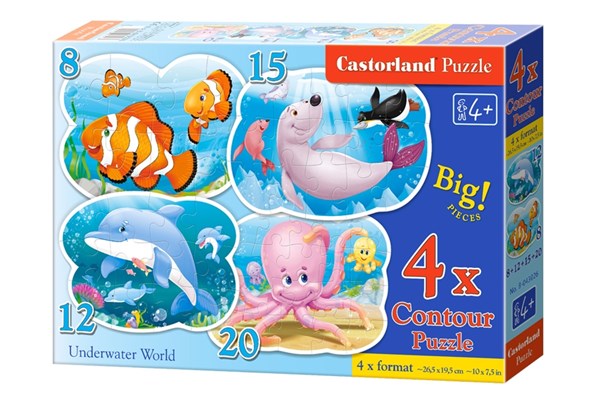 Castorland (B-043026) - "Underwater World" - 8 12 15 20 pièces