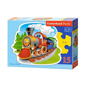 Castorland (B-015153) - "Steam Train" - 15 pièces