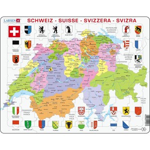 Larsen (K43) - "Carte de la Suisse" - 70 pièces