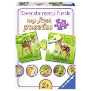 Ravensburger (07365) - "Cute Forest Animals" - 2 pièces