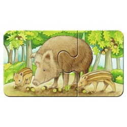 Ravensburger (07365) - "Cute Forest Animals" - 2 pièces