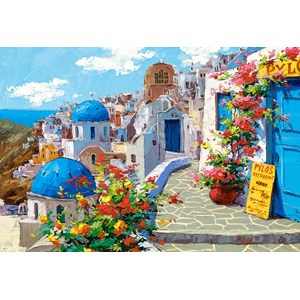 Castorland (C-200603) - "Spring in Santorini" - 2000 pièces