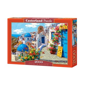 Castorland (C-200603) - "Spring in Santorini" - 2000 pièces