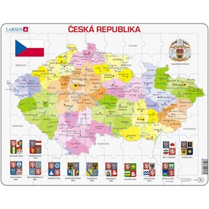 Larsen (K48) - "Carte de la République Tchèque" - 56 pièces